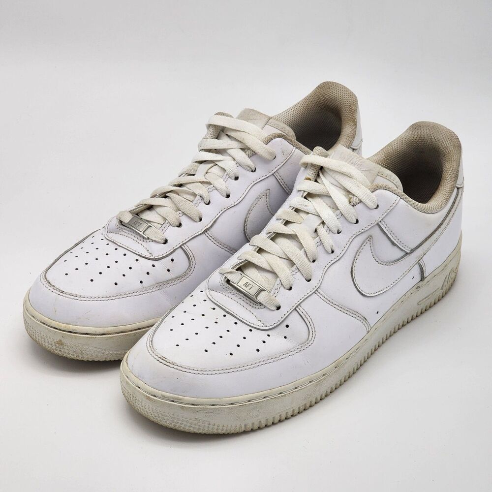Nike Air Force 1 Low AF1 Triple White Men's Size 11.5 - Picture 3 of 7